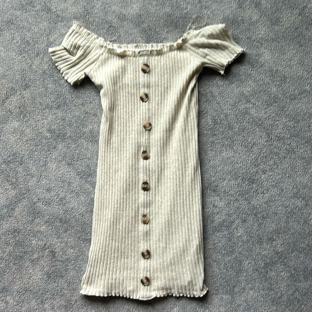 Fitted rib knit mini dress